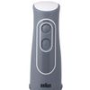BRAUN / Hand blender MQ525 OMELETTE, 600 W, 2 speeds, chopper, whisk, glass, steel, gray
