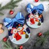 Доляна / Doliana / Set of serving dishes “Bow. Happy Snowmen ", 2 pieces: 18.5 × 13 cm, 23 × 16.7 cm