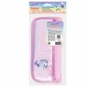 Pencil case-cosmetic bag INLANDIA, 2 branches, soft, sequined, mermaid, pink, 21х6х9 cm