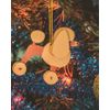 Toy Christmas tree "Poodle" wheat 290-3