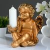 Хорошие сувениры / Candlestick "Angel sitting in the hand" 26x21x30 cm