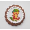 Gingerbread gingerbread in the shape of an openwork circle with pictures