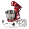Mixer planetary KITFORT KT-1308-1, 600 W, 6 speeds, 3 nozzles, metal bowl 4.2 liters, red