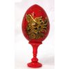Фабрика Матрешек / Matryoshka Factory / Egg Bird Khokhloma with stand, 12 cm