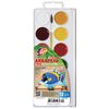 Watercolors "Zoo" 12 flowers, honey, with brush, plastic box