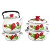 Set of tableware "Andorra white" for cooking