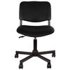 Armchair KR09, without armrests, imitation leather, black