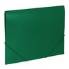 Folder on elastics BRAUBERG "Office", green, up to 300 sheets, 500 µm