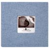 Photo album BRAUBERG "Jeans" for 200 photos 10x15 cm, fabric, paper pages, binding, box
