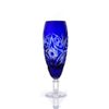 Гусевской Хрустальный завод / A set of crystal glasses for champagne "Nut" blue 6 pieces