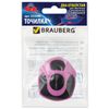 Sharpener BRAUBERG "Sirius", 2 hole rubber stop, in bag with hanger, assorted, spaceship