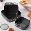 Доляна / Doliana / Set of demountable baking dishes "Elin. Square", 3 pcs: 18/16/14 cm, non-stick coating