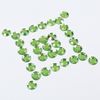 Rhinestones for creativity Round, green, 8mm, 30 grams, TREASURE ISLAND