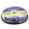 VERBATIM / CD-RW discs 700 Mb 12x Cake Box, SET 10 pcs