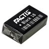 Eraser FACTIS Black 18 (Spain), 41х24х13 mm, black, rectangular, super-soft PVC