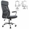 Office chair BRABIX "Flight EX-540", chrome, fabric, mesh, gray
