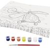 Tô màu theo số A4, UNLAND "HELICOPT", BẰNG SƠN ACRYLIC, trên bìa cứng, bút lông