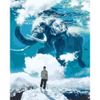 Опт-картина / Pintura por números 40x50 Homem e elefante
