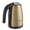 水壶 BOSCH TWK7808，1.7 L，2200 W，封闭式加热元件，不锈钢，金色