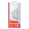 Set drawing a large BRAUBERG (ruler 30 cm, 2 triangles, protractor), zipper envelope, suspension