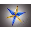 Holiday Classics / Stella di lamina, blu-oro, 60 cm, 6 pezzi
