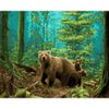 Опт-картина / Painting by numbers 40x50 Bears in the forest