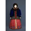 Потешный промысел / Poupée souvenir en porcelaine "Boyarynya en robe d'hiver, 16-18 siècle"