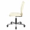 BRABIX / Poltrona "Stream MG-314", senza braccioli, argento cinque raggi, ecopelle, beige,