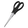 Scissors ERICH KRAUSE Standard, 170 mm, black, in cardboard packaging with Euro slot