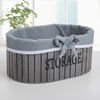 Доляна / Dolyana / Storage basket, 23 × 15 × 10 cm, wood, medium, gray