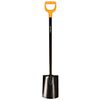 FISKARS / Solid Rounded Shovel, D-handle, 116 cm height, steel handle