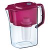 Water-cleaning jug Aquafor Atlant, 4 litres, with interchangeable cassette, resource meter, red