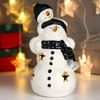 Сималенд / Souvenir "Snowman with baby, black caps and scarves"