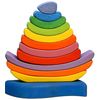 Barca Pyramid Rainbow - giocattolo educativo colorato (fatto a mano)