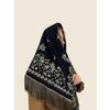 Золотная вышивка / Woolen shawl "Russian heritage" 120x120 cm