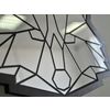 Ленивые Бобры / Lazy Beavers / Decorative mirror "Raccoon polygonal"