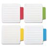 BRAUBERG / Self-adhesive block-separator (stickers) LINEAR, 70x70 mm, 4 colors x 25 sheets, assorted