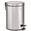 ЛАЙМА / Waste bin (urn) with a pedal "Classic", 20 l, mirror, stainless steel, with a removable inner bucket