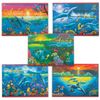 HATBER / Sketchbook VK "Dauphins", 205x290 mm, 12 feuilles A4, agrafage, couverture offset