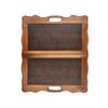 GamesDealer / Backgammon leather "Cobra" medium in a diplomat (Russia, wood, 50x25x5 cm)