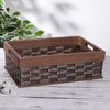 Доляна / Doliana / Storage basket "Wood", 35 × 24.5 × 12 cm, brown