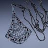 Снежинка / Snowflake / Pendant "Mystery of the Night" trapeze