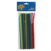 FUNNY ZATEYA / Disposable cocktail straws, set of 50 pcs., Multicolored, in a package with euro hanger