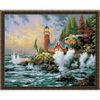 Опт-картина / Diamond mosaic 40x50, round rhinestones Lighthouse