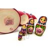 Семеновская роспись / Russian girl - booklet matryoshka, 8 dolls - unconventional