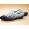 Women's Slippers of natural sheep wool black decoration tattoo
