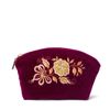 Торжокские золотошвеи / Velvet cosmetic bag "Happiness"