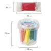 Mass for modeling light (1 jar) ONLANDIA "SUNLANDIC - FARMER" 4 colors in the jar solidifying 128 ml