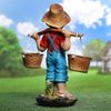 Хорошие сувениры / Garden figure "Boy with a yoke" 18x33x49 cm