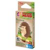 LUCH / Wax crayons "Zoo" 6 colors, hexagonal, cardboard packaging with euro suspension